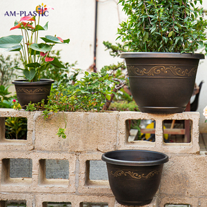 <span class=keywords><strong>Pot</strong></span> de fleurs et de plantes en plastique de style américain rond vintage pour la décoration de la maison et du jardin, pour une utilisation en extérieur - Product Image 6