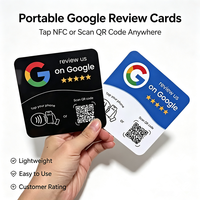 Carte NFC Google Review avec impression personnalisée, carte promotionnelle avec code QR pour laisser des commentaires pour les restaurants, salons, hôtels