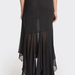 Vestido de Encaje de Color Sólido Personalizado, Nuevo Modelo 2025, con Tirantes Finos, Sin Mangas, Estilo Casual, Maxi Vestido para Damas - Product Image 4