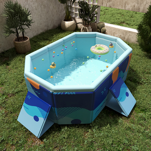 No Build No Inflate Foldable Swimming <strong>Pool</strong> <strong>Large</strong> Family Portable Above <strong>Ground</strong> <strong>Pool</strong> for Kids Adults Summer Water Fun - Product Image 6