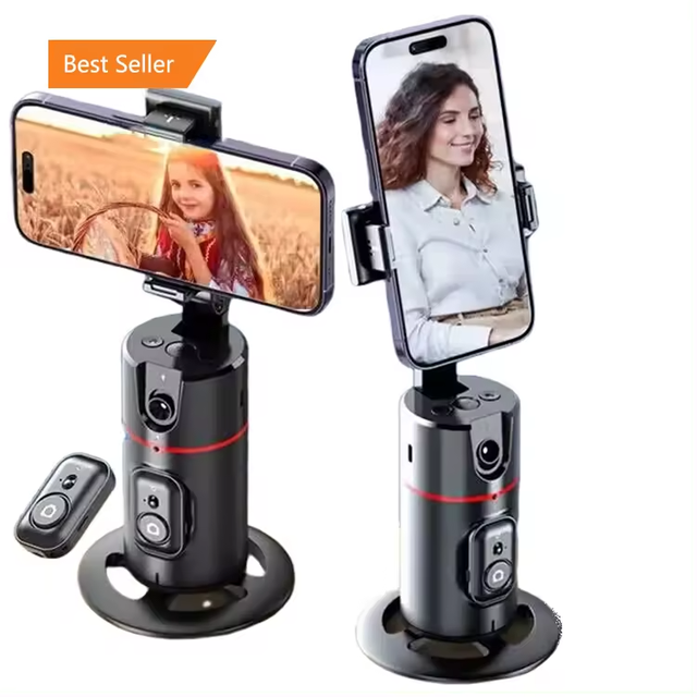 AI Selfie P02 Mobile Phone Stand Tripod Mount Folding Stands 360 Rotation Automatic Tracking Smart Shooting Phone Holder