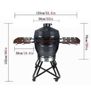 KIMSTONE Factory 22 pouces Parrillas, Gril Kamado Noir, Gril Plancha, Gril Rôtissoire, Moto Parilla, Charbon, Vente en gros - Product Image 5