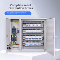 Caja de Distribución Metálica Personalizable IP54 de 4 Niveles, Tablero Eléctrico Completo con Interruptor de Circuito para Energía Industrial