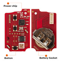 Llave Remota de Coche con 2 Botones para Xhorse Universal 433mhz 315mhz Serie XK XKHO22EN, Llave de Repuesto para Vehículo
