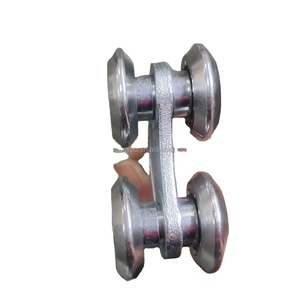 <span class=keywords><strong>Chariot</strong></span> suspendu à <span class=keywords><strong>rail</strong></span> à double roue en acier de haute qualité - Product Image 3