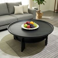 Neues Chinesisches Massivholzmöbel-Design Stilvolles Wohnzimmer Großhandel Heim-Möbel Retro Runder Teetisch