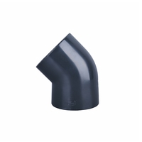 Chine Offre Spéciale Pvc coude DN15 à DN600 plastique Upvc 45 coude 2 à 4 pouces UPVC coude raccord