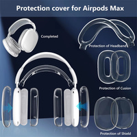 Étui pour écouteurs Airpods Max 3 en 1, transparent, antichoc, design luxueux, protection pour écouteurs pour Airpod Max