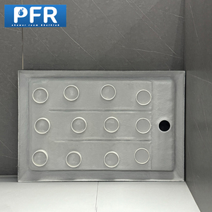 Bandeja de <span class=keywords><strong>ducha</strong></span> negra rectangular de alta calidad PFR, forma de estilo de diseño moderno, superventas para Baño - Product Image 2