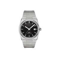 Montre de plongée automatique PRX Super Player personnalisée de 40 mm, saphir luminescent, résistante à l'eau, réserve de marche, acier inoxydable, sport et affaires