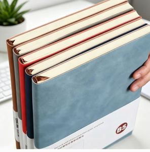 Promotion Black Custom Ruled Lined Journal <b>Notebook</b> A5 Hardcover PU Leather Journals <b>Notebooks</b> for Students - Product Image 5