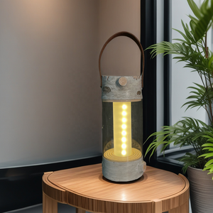 Không Thấm Nước <span class=keywords><strong>X</strong></span>ách Tay Có Thể Sạc Lại Nhựa LED Cắm Trại Đèn Lồng Gỗ Bạch Dương Tự Nhiên Mô Hình Cho Lều Đi Bộ Đường Dài Vườn Cắm Trại Dã Ngoại - Product Image 2