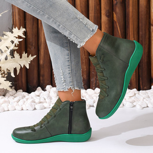 2025 femmes décontracté court bottines transfrontalier automne hiver grande <span class=keywords><strong>taille</strong></span> bas baril conception - Product Image 3