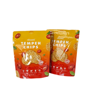 Sachet d'emballage alimentaire personnalisé imprimé, réutilisable, souple au toucher, avec fermeture éclair, pour bonbons et gommes