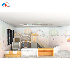 Aire de jeux intérieure pour enfants Soft Play Entertainment Center avec <span class=keywords><strong>piscine</strong></span> à balles et <span class=keywords><strong>toboggan</strong></span> Fun Equipment pour les enfants de 2 à 12 ans - Product Image 3