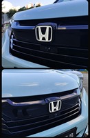 Pour Honda, Ventes Flash : Éclairage LED de logo 4D pour voiture, Effet dynamique d'eau, Lumières de logo avant et arrière