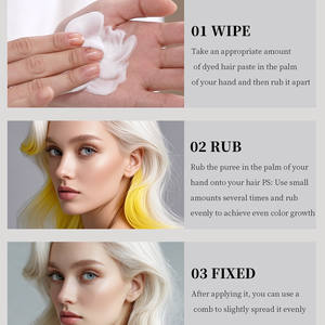 Crème colorante et coiffante 2-en-1 personnalisable pour cheveux, effet boue, pour fêtes et cosplay DIY - Product Image 6