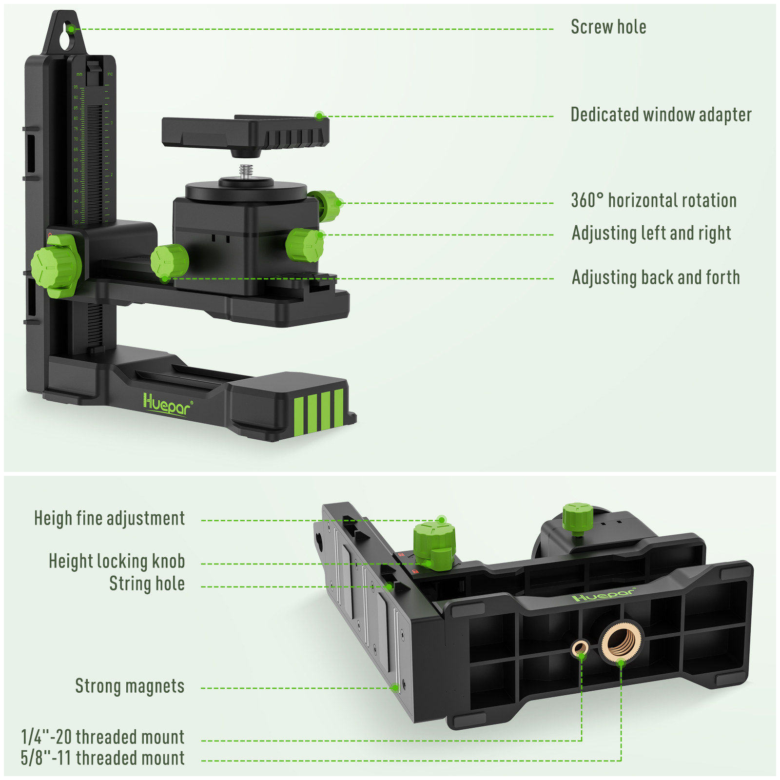 XD-Laser Level Upgraded Fine-Tuning Bracket L-Shape Laser-Level Adapter