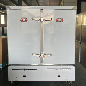 Armoire de cuisson vapeur professionnelle double porte robuste à gaz à faible consommation pour restaurant/cantine/hôtel – Approvisionnement direct usine - Product Image 1