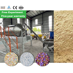 Mezclador de tornillo de acero inoxidable para línea de producción de mezcla de fertilizantes Motor de procesamiento químico y rodamiento de alta eficiencia - Product Image 1