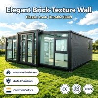 Maison conteneur extensible de 20 pieds, 2 chambres, maison préfabriquée pliable, imperméable, ignifuge, fabricant OEM/ODM certifié CE ISO9001