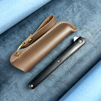 Couteau pliant de poche portable en acier inoxydable 3Cr13, couteau tactique, manche en bois Pakka, personnalisation OEM prise en charge, emballage
