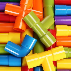 Jouets interactifs de bloc de bricolage pour bébé de 3 ans <span class=keywords><strong>Puzzle</strong></span> d'assemblage de tuyau d'eau en plastique pour le développement des compétences de construction de la maternelle - Product Image 2
