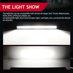 30 pouces Spot Flood Combo Beam 300W IP67 Droite Double Rangée Utv <span class=keywords><strong>4X4</strong></span> <span class=keywords><strong>Quad</strong></span> Wheel Car Top Roof Led Bar - Product Image 6