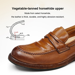 Chaussures de mariage et d'affaires sur mesure OEM, faites à la main, confortables, respirantes, imperméables, avec construction Goodyear Welt, pour l'automne - Product Image 2