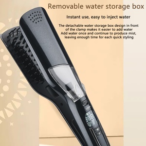Adjustable Temperature Ceramic Steam Hair Curler Straightener Brush Home Flat Iron Straightener Hot Comb Hair Tools - Product Image 2