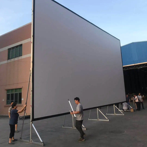 400 inch di động ngoài trời phim cắm trại chương trình lớn 3D 4K đôi bên màn hình bãi biển bóng đá trường hợp chuyến bay máy chiếu màn hình Bộ dụng cụ ăn mặc - Product Image 1
