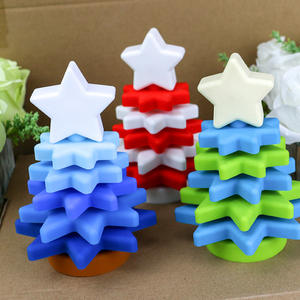 Juguete educativo <span class=keywords><strong>de</strong></span> silicona, árbol <span class=keywords><strong>de</strong></span> Navidad suave, Círculo <span class=keywords><strong>de</strong></span> apilamiento y anidación para apiladores <span class=keywords><strong>de</strong></span> juguetes para bebés - Product Image 2