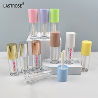 Tube d'huile à lèvres rond de 6 ml à marque privée, tubes vides pour gloss à lèvres avec grand applicateur