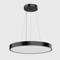Couvercle de cadre de boîtier blanc noir 6W 12W 18W 24W 36W 48W panneau led rond monté en surface
