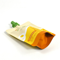 Pochette alimentaire avec bec verseur et bouchon torsadé, sac compressible imprimé sur mesure pour friandises léchables pour chats et chiens, purée, liquide, emballage d'aliments pour animaux de compagnie