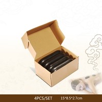 Pack de pierre de basalte ovale moyenne pierre de massage spa énergie pierre chaude