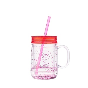 Food Grade Double Wall Customizable <strong>Tumbler</strong> <strong>Mason</strong> <strong>Jar</strong> , <strong>Mason</strong> <strong>Jar</strong> <strong>Tumbler</strong> With Straw Handle <strong>Mason</strong> <strong>Jar</strong> - Product Image 3