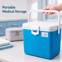 Boîte isotherme PP pour le transport de vaccins, chaîne du froid médicale, moderne, portable, durable, légère, pour hôpital, approvisionnement en insuline, blocs réfrigérants