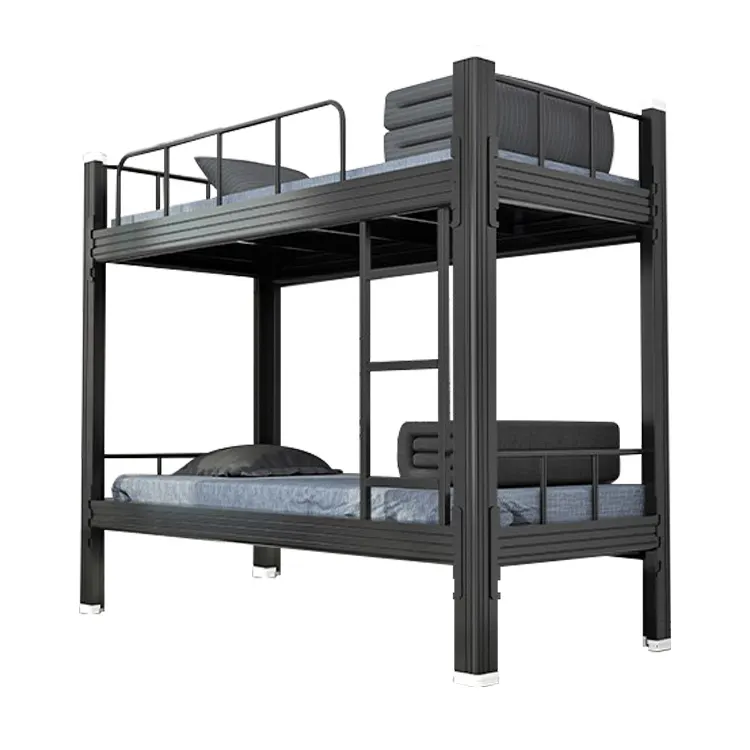 Factory double twin bunk bed katil 2 tingkat tempat tidur besi 2 susun stackable and student separable metal bed