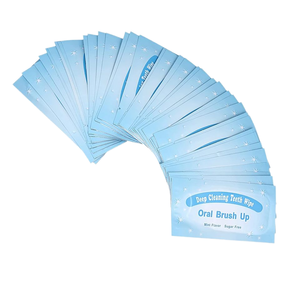 Lingettes buccales non tissées à la menthe pour le blanchiment des dents, accessoire de nettoyage à domicile pour adultes - Product Image 1