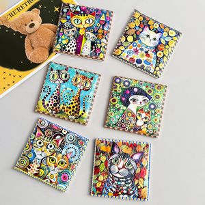 Aimants d'art abstrait en coquillages polis, aimants de réfrigérateur créatifs sur le thème des chats et des chatons avec tableaux d'affichage - Product Image 3