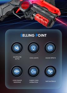 En stock : Pistolets <span class=keywords><strong>de</strong></span> <span class=keywords><strong>jeu</strong></span> laser, ensemble <span class=keywords><strong>de</strong></span> tir au laser LED, jouets interactifs électroniques pour enfants avec détection infrarouge, <span class=keywords><strong>jeu</strong></span> <span class=keywords><strong>de</strong></span> bataille - Product Image 4
