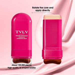 Base de Maquillaje en Barra Impermeable de Larga Duración con Cobertura Total en Inglés, Crema en Polvo No Removible para Piel Oscura, Venta Transfronteriza - Product Image 4