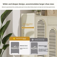 Nouvelle armoire à chaussures en bambou, style minimaliste moderne, rangement pour la maison, entrée, couloir, escalier, étagère à chaussures