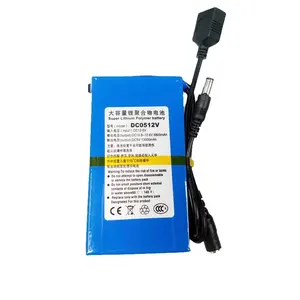 DC0512V 12V 6800mAh & 5V 13000mAh Polymer Li-ion DC USB output lithium ion mini portable 12v battery