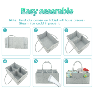 Cảm Thấy Bé Tã <span class=keywords><strong>Caddy</strong></span> <span class=keywords><strong>Organizer</strong></span> Với Xử Lý Tã Tổ Chức Để Thay Đổi Bảng Và Đi Du Lịch Giỏ Bé Cho Nurseries - Product Image 4