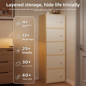 מודרני פשוט רכוב קיר אחסון אנכי צר אנכי מגירות ארון ריהוט הבית יחידת סלון ריהוט סלון יחידת מגירת - Product Image 2