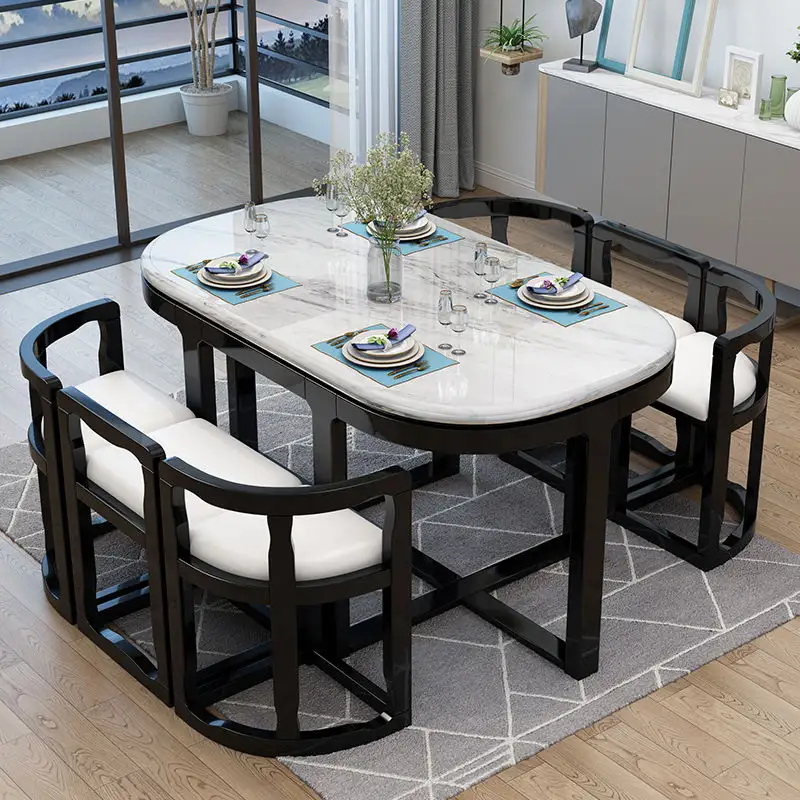 Складной семейный стул из твердой древесины, современный минималистичный квадратный обеденный стол для дома и квартиры
