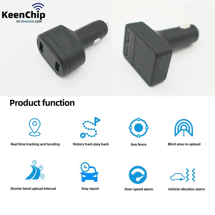 KEENCHIP 2G 4G gps takip cihazı için araba girişi ve araç güvenliği için araba şarjı mobil dvr oyna gps araç takip cihazı