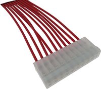 Molex 35156 Serie 2,5mm Kabel-zu-Platine-Verbinder Kabelkonfektion Hochtemperatur-FEP 18AWG Rotes Kabel